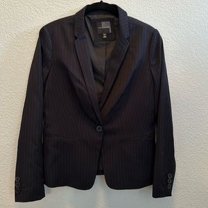 The Limited Navy pinstriped blazer.